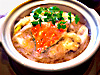 １２月　土鍋料理　粉絲青蟹　春雨とワタリ蟹（青森県産）の土鍋煮込み