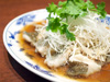 ６月　広東料理　豉油皇蒸六线鱼　アイナメの蒸物　広東スタイル