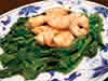 ２月　広東料理　碧緑炒蝦仁　海老と菜の花の塩味炒め