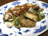 １月　広東料理　黒椒羊肉仔　ラムロースと茸の黒胡椒炒め